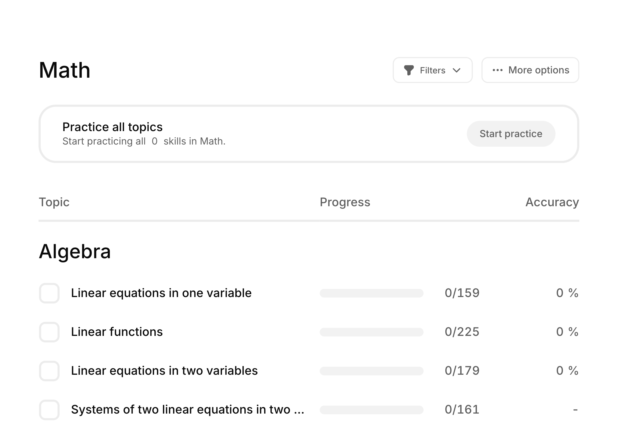App interface preview